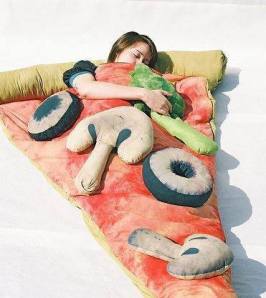 sleeping pizza